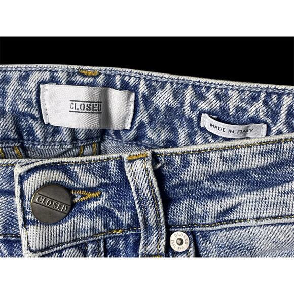 Closed Candiani Denim Jeans Made In Italy Women Size 24 C91404 Glow - Picture 3 of 13